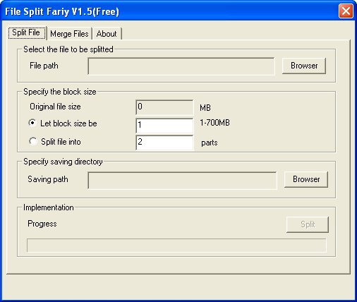 File Split Fairy screenshot